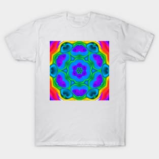 Psychedelic Hippie Flower Rainbow T-Shirt